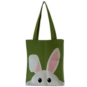 NEW| Women’s Adorable Bunny Rabbit Tote Bag Crochet Knitted